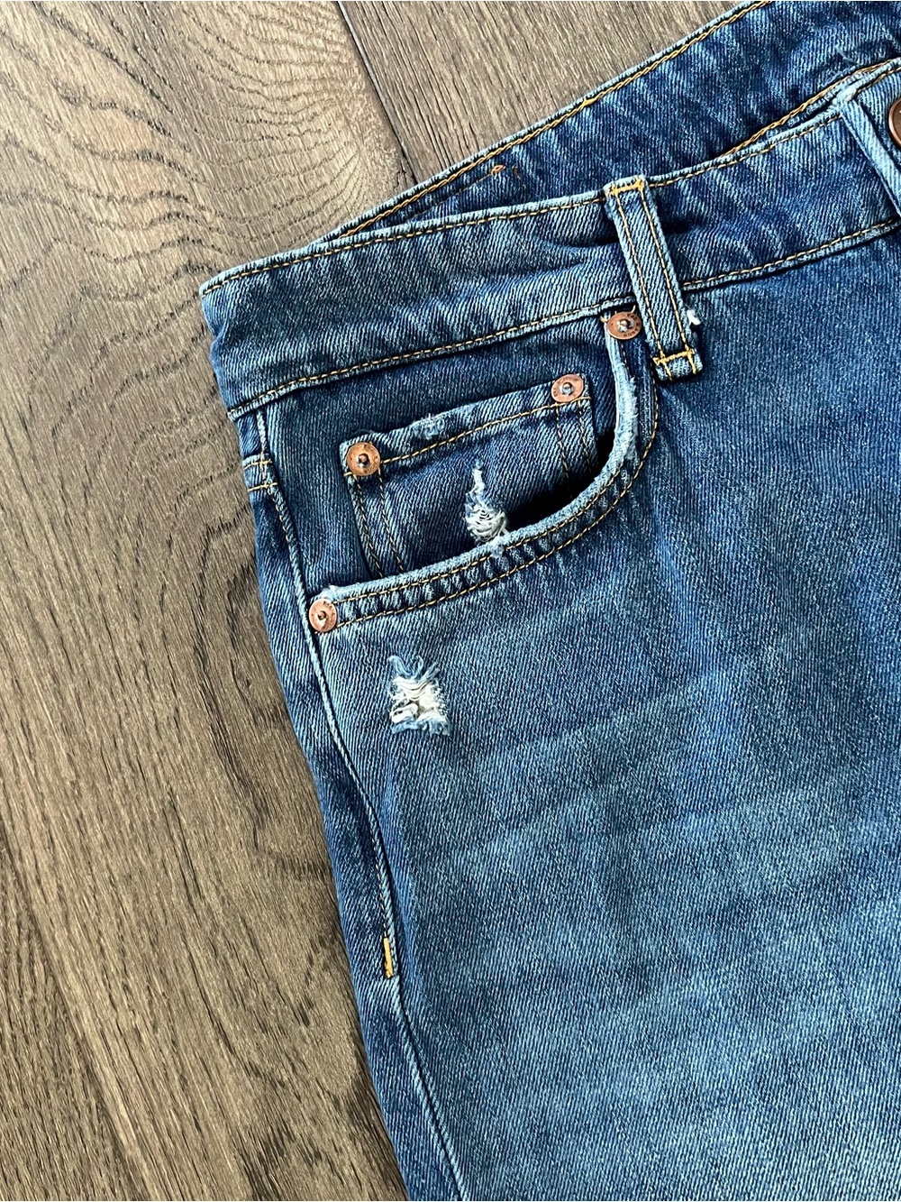 RAG & BONE Dre Low Rise Slim Boyfriend Denim Blue Jeans Size 26 - Picture 8 of 12